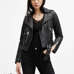 All Saints Balfern Leather Biker Jacket
